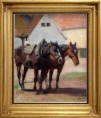 Andreas Bach (1886-1963), Horse and Cart