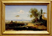 Conrad Peter Schreiber (1816-1894) attributed, Look at Rome