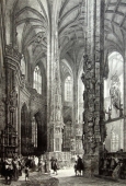 Lawrence Ritter (1832-1921), the tabernacle in the Church of St. Lorenz in Nuremberg by Adam Kraft
