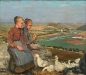 Preview: August Friedrich Wilhelm Ulmer, Zwei Mädchen mit ihren Gänsen