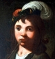 Preview: Nicolas Régnier, boy with feathered hat and pipe