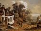 Preview: Theodor von Hörmann (zug.), Häuser am Weg in einer sonnigen Landschaft