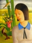 Preview: Heinrich Heidner (attributed) , "Biotop" Female Portrait Painting