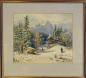 Preview: Georg Gsundbrunn, Alpine Winterlandschaft mit Jäger