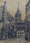 Preview: Franz Scheller, Rathausgasse with old town hall tower