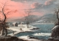 Preview: Georg Christoph G. von Bemmel, Winterlandschaft, Flusslandschaft mit Personenstaffage