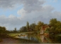 Preview: Barend Cornelis Koekkoek, Flußlandschaft mit Bauernhaus und Hirten