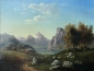 Preview: Rudolf Schneider, Romantische Landschaft mit Gebirgssee