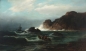 Preview: Richard Fresenius, Shipwreck off the coast - Oil painting