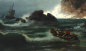 Preview: Richard Fresenius, Shipwreck off the coast - Oil painting