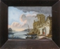 Preview: Augsburg reverse glass painting, Harbour