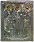 Preview: Russian icon with silver oklad, religious depiction