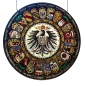 Preview: Reverse glass picture - Coat of arms disc of old federal states