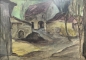 Preview: August Kellner, Courtyard scene mixed media