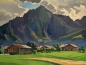 Preview: Karl Seubert, Alpine farm - the Hohenstaufen near Angli