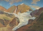 Preview: Karl Seubert, Gebirgslandschaft mit Gletscher