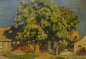 Preview: Karl Seubert, Village landscape with a chestnut tree