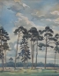 Preview: Karl Seubert, Aquarell einer Baumlandschaft