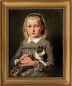 Preview: Adolf Müller, Portrait of a girl with a cat 1882