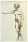 Preview: Karl Seubert, nude woman standing drawing