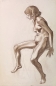 Preview: Karl Seubert, Female nude in sitting position