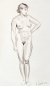 Preview: Karl Seubert, Standing nude woman