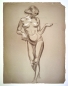 Preview: Karl Seubert, Nude woman drawing