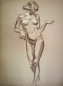 Preview: Karl Seubert, Nude woman drawing