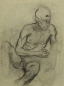 Preview: Karl Seubert, seated nude man