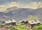 Preview: Karl Seubert, Kleinwalsertal Riegler an Kleinwalsertal mit den hohen Ifen am Hirtengrund (1950)