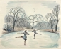 Preview: Karl Seubert, ice skaters in moonlight