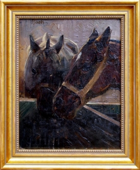 Andreas Bach (1886-1963), Two horses