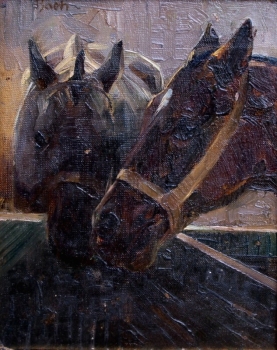 Andreas Bach (1886-1963), Two horses