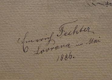Emerich Fechter, Lovrana im Mai 1886