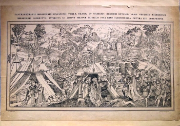 Friedrich Wilhelm Doppelmayr (1776-1850), Castramentatio Holofernis Devastatio Terrae - Das Feldlager des assyrischen Feldherrn Holofernes, der die Stadt Bethulia belagert.