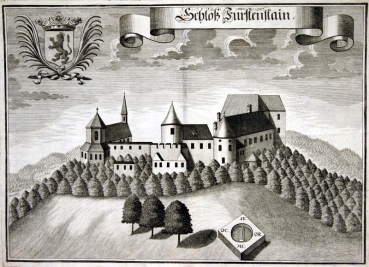 Michael Wening (1645- 1718), Schloß Fürstenstain, heute Schloss Fürstenstein im Bayrischen Wald