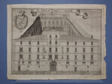 Michael Wening (1645-1718), Der Churfürstl Neubau in Landtshuett, heute Der Kurfürstliche Neubau in Landshut