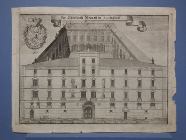 Michael Wening (1645-1718), Der Churfürstl Neubau in Landtshuett, today The Elector´s New Builiding, Landshut