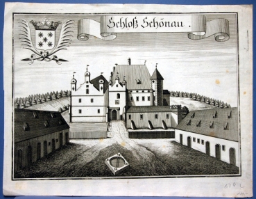 Michael Wening (1645- 1718), Schloß Schönau, Eggenfelden, Rottal/ Inn