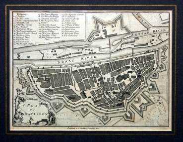 Unbekannt (18. Jahrhundert), Ein Stadtplan von Regensburg, A Plan Of Ratisbon