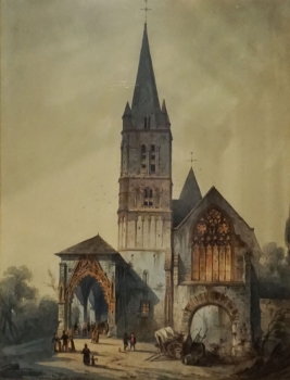 Friedrich Perlberg, Die Abtei von Montvilliers, 1880