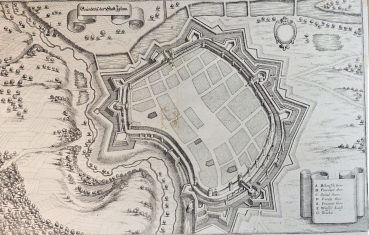 Matthäus Merian, Floor plan of the city of Jihlava