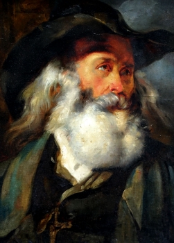 Paul Mathias Padua (zug.)  Portrait eines Tiroler Bergbauern