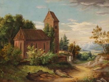 Unsigned, chapel in the foothills of the Alps
