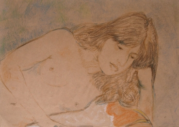 Georg Weidenbacher, Lying female nude