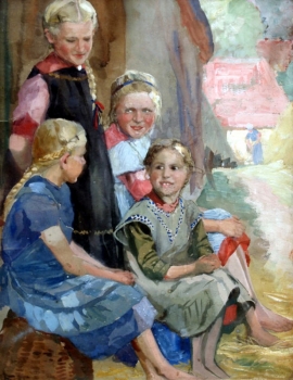 Friedrich Georg Trost (zugeschrieben), Mädchen