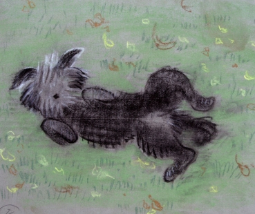 Gudrun Kunstmann, Dog on a meadow