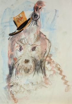 Gudrun Kunstmann, Hund mit Hut