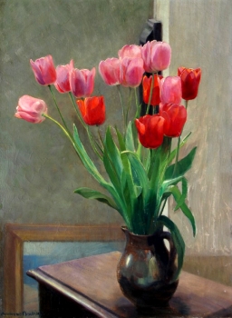 Andreas Bach, Tulips Still Life