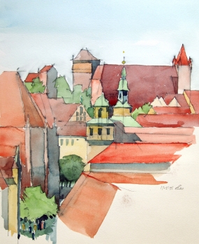 Peter Leonhardt, View of Nuremberg Castle